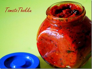 Tomato thokku , Thakkali thokku recipe - Raks Kitchen