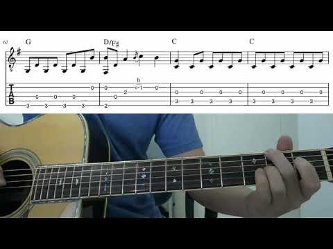 A Million Dreams (The Greatest Showman) - Fingerstyle Guitar Playthrough Tutorial Lesson With Tab