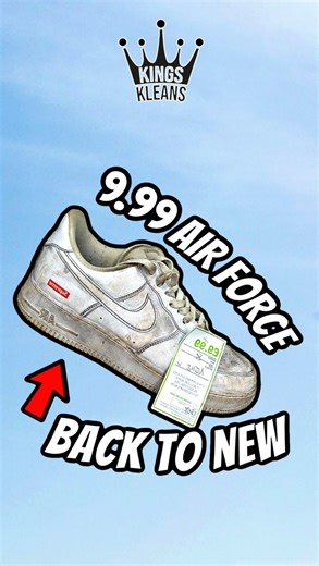 NIKE X SUPREME AIR FORCE 1 FULL RESTORATION TUTORIAL 😱🔥 SHARE WITH SOMEONE YOU LOVE 🙌 ✨ Thrift Store Treasure: Supreme x Nike Air Force 1s Restoration ✨🌟 Today, we’re showing you the incredible transformation of a pair of all-white Supreme x Nike Air Force 1s that we scored at a charity shop for just £12.99! 🤑 These kicks were looking rough, but we’re about to show you the magic of our shoe cleaning and repair service. 🔥👟 Watch as we take these worn-out sneakers from drab to fab, restorin