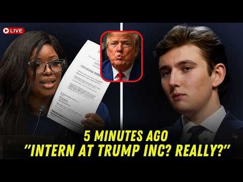 Jasmine Crockett EXPOSES Barron Trump's Fake Resume - He PANICS in 42 Seconds