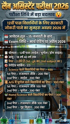 Lab Assistant 2025 Exam Form Update | Rajasthan Lab Assistant 2025 Exam Kab Hoga | ‪@MindMap_107‬