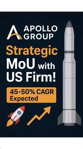 Apollo Micro Systems Limited MoU with US Firm for Rocket Motor Tech! #apollo #usa #stockmarketnews