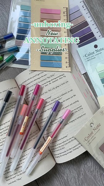 Unboxing New Book Tab Annotation Supplies from Amazon