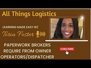 PAPERWORK BROKERS REQUIRE WHEN BOOKING A LOAD W/ DISPATCHER (for beginners) 2025