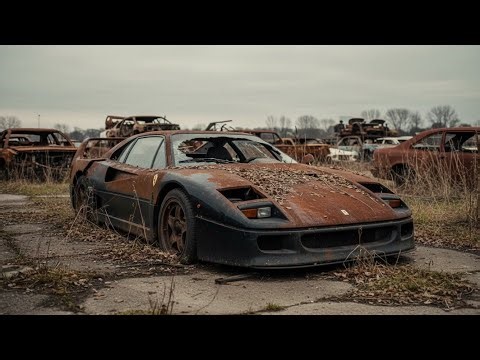 ASMR Car Restoration Full Rebuild of Abandoned Ferrari F40 1987 | Silent Supercar Revival