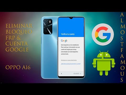 Desbloquear/Eliminar Cuenta Google/Bloqueo FRP Oppo A16