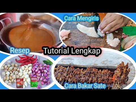 Resep Rahasia Sate Madura & Cara mengiris Sate Lengkap Untuk Pemula