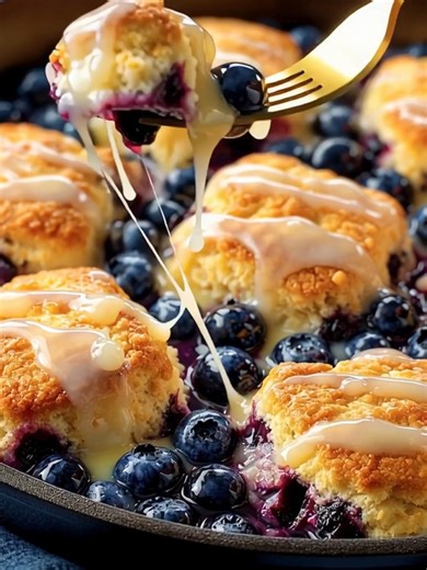 Blueberry Lemon Glaze Biscuits Fluffy golden biscuits baked with juicy blueberries and topped with a sweet lemon glaze. Yield: 9 biscuits Oven Temp: 400°F (200°C) Bake Time: 18–20 minutes Total Time: 35 minutes Key Ingredients First: Fresh blueberries All-purpose flour Cold butter ................................. Full Recipe in First Cօʍʍеոτ 👇 | Kitchen Pop