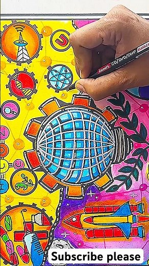 National Science Day Drawing/Science Day Poster/National technology day drawing#scienceproject