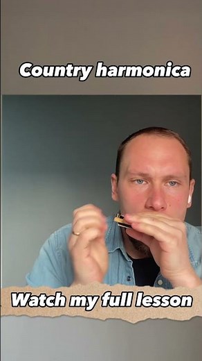 How to play Country on harmonica - lesson with tabs for c-harmonica (chugging and solo/lead)