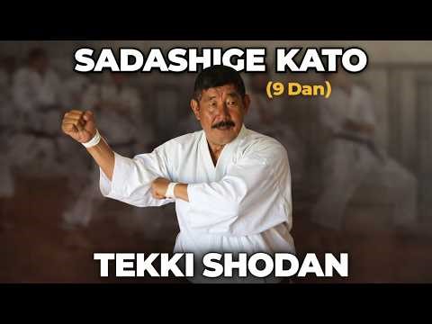 Tekki Shodan kata by Sadashige Kato, 9th Dan Shotokan karate master