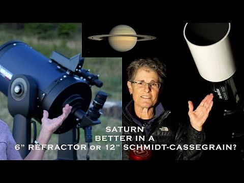 PLANET IN A 6" REFRACTOR v. 12" SCHMIDT-CASSEGRAIN TELESCOPE