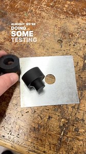 Testing out 3D printed dimple dies — seeing how far plastic can go before the press says no 💥🛞 #3DPrintedTools #DimpleDieTest #ShopExperiments | High Caliber Craftsman Builds