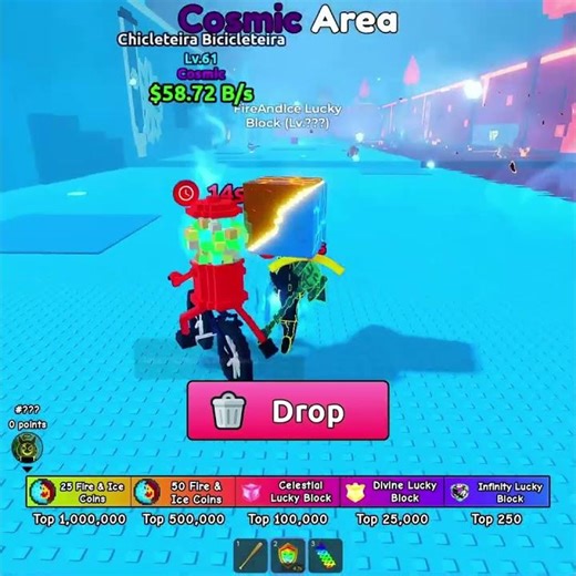 Stealing the FIRE & ICE Block in Escaped Tsunami! (Roblox Chaos) #roblox