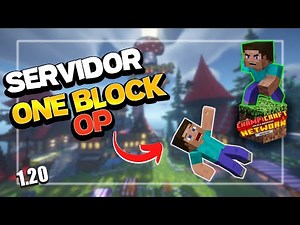 EL MEJOR SERVIDOR ONE BLOCK OP 1.16 - 1.20🍄 | Servidores para Minecraft Java bedrock y pe 1.20😎