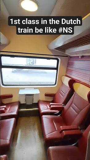 Private Cabin 1st class in selected dutch trains #NS be like #netherlands