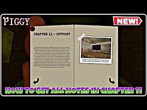 How To Find ALL PAGES in PIGGY BOOK 1 Chapter 11 - Outpost!! | FULL GUIDE + TUTORIAL! - Roblox