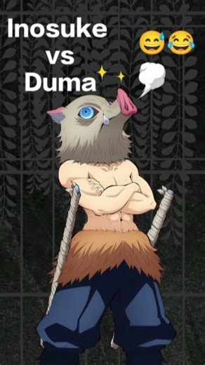 Demon slayer 🔥 #inosuke 😎 vs #duma ☠️ fight 🔥hd 🤯