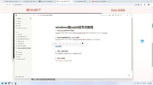 window系统部署Nubit轻节点