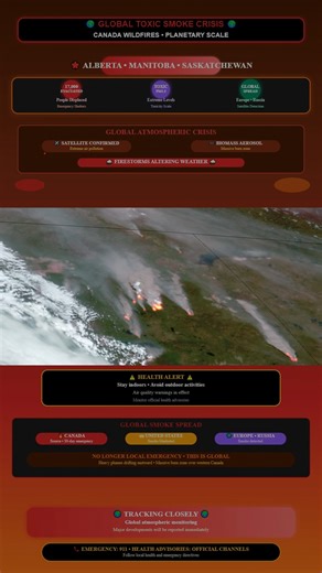 360K views · 4.3K reactions |  CANADA IS BURNING AND THE SMOKE IS...
