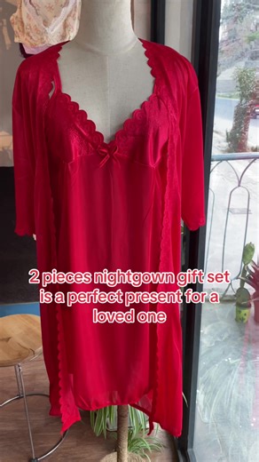 Valentine's Day Gifts For Her in 2024 for Every Budget. 2Pcs Silk Satin Nightgowns And Robe Set Silk Slip Dress Chemise Nightdress Soft as butter, veery nice to the body, no foam making you look more sexy and confidence. The length of the straps is adjustable. Product Description: Fabric:Milk Silk Collar:V-Neck Pattern Type:Solid Decoration:Hollow Out Size: free(fits upto 38 bust) Color: red, pink and maroon DM US ON INSTAGRAM TO ORDER. #fyp #nightgown #lingerienepal #nepalimuser #kathmandu #onl