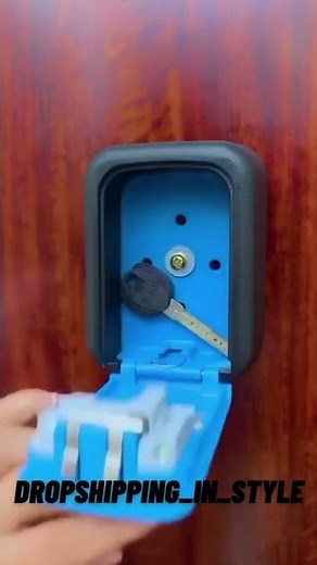 Master Lock 5401D | Set Your Own Combination| Wall Mount Lock Box | 5 Key Capacity | Blue