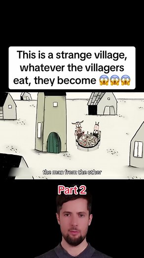 #movie #film This is a strange village, whatever the villagers eat, they become 😱😱😱
