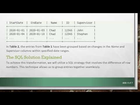 How to Effectively GROUP BY Date Ranges in SQL for Hierarchical Data