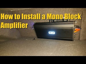 Mono Block Amplifier Install / Sub Amp Installation | AnthonyJ350