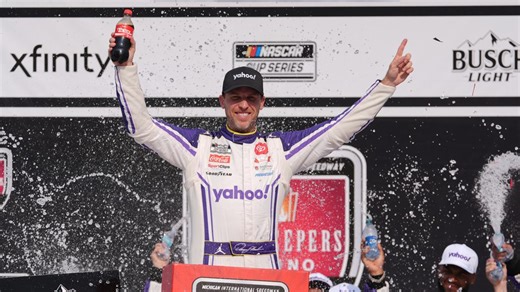 Denny Hamlin wins at Michigan for his 3rd NASCAR Cup Series victory of the season