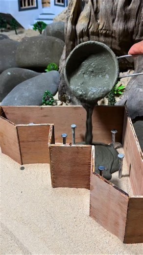 Mini Building on Instagram: "Do you want to own a set of such miniature buildings? #DIY #HouseBuilding #MiniatureModel #Handmade""