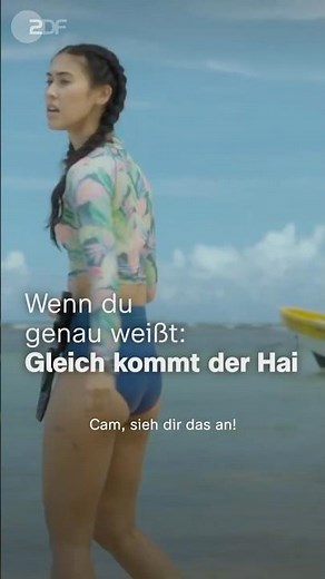 Watching shark movies before your summer vacation – Something in the water | ZDF