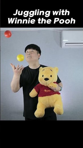 곰돌이 푸우랑 저글링!ㅋㅋ #저글링 #혼자놀기 #곰돌이