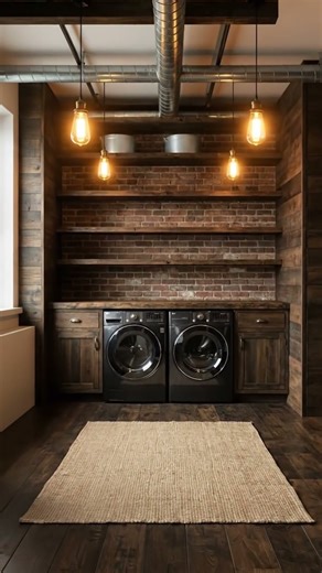 Ultimate Rustic Industrial Laundry Room Makeover
