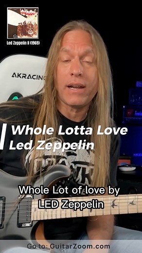 11K views · 235 reactions | Learn how to play Whole Lotta Love by Led Zeppelin with this video! 蘭 #guitarzoom #guitarist #guitarplayer #ledzeppelin #ledzeppelinfans | Steve Stine Guitar | Facebook
