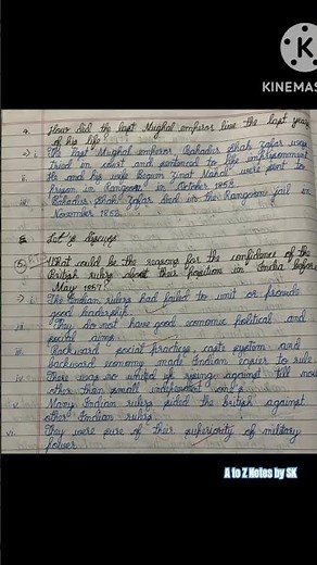 Class 8 | History Ch-5 When People Revolt 1857 and After | NCERT Exercises Map Work #atoznotesbysk