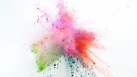 Coloured powder explosion stock footage. Video of light - 126004840