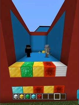 We Played Minecraft Color Match #minecraft #minecraftshorts #minecraftbuticanttouchgrass