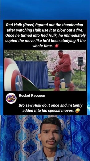 Red Hulk (Ross) figured out the thunderclap after watching Hulk use it to blow out a fire.