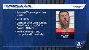 George Cole, Caddo County stepfather charged with child abuse, dies after state ends life support