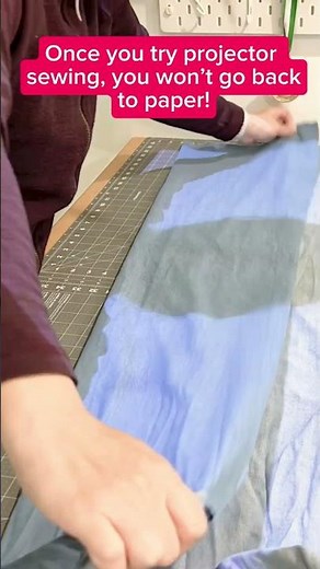 Projector sewing - no paper, no tracing - just cut and sew! #sewing #sewingtips #sewingtutorial