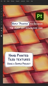 Nikie Monteleone on Instagram: "Reply with “Painter” for the rust.spp sample file! Creating hand painted textures is something I love, especially when they are tiled and ready for production work  Hope this inspires you, as much as it inspires me 勺李 #madewithsubstance #substancepainter #stylized #textures #rust #adobe #handpainted #3D"