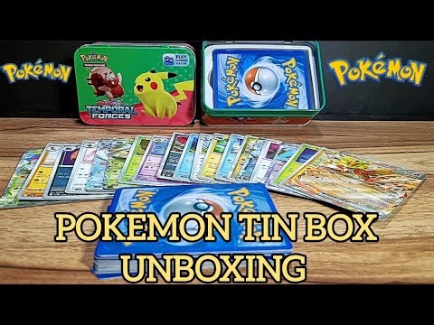 Pokemon tin box unboxing || #longvideo #yt #pokemoncards