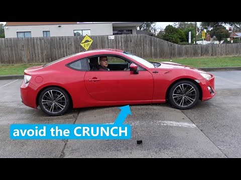 How to drive a lowered car over a speed bump - full explanation
