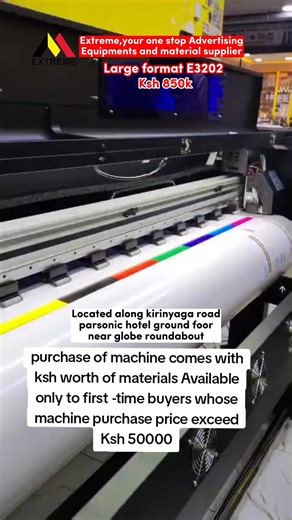 EXTREME Eco solvent printer large format machine E3202. E3202 printing machine ,printing size 3200mm,dual Epson xp600 head /i3200 head . These machines are commonly used for creating large banners,signage,vehicle wraps,textile prints and wall murals. With the ability to print on a variety of substrates ,they are essential in industries like advertising,interior design and commercial printing ,offering efficiency and versatility for big scale projects. 🚀Extreme is a one-stop advertising equipmen