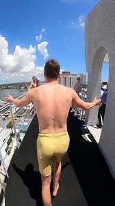 6.3M views · 10K reactions | Would you jump into the pool off of this platform?!   Owen Weymouth, cliff diver | MySwimPro | Facebook