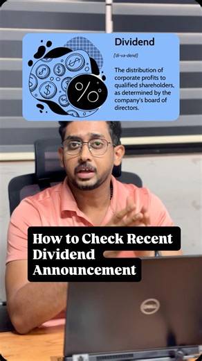 Hemanth b chandran on Instagram: "🔍 How to Check Recent Dividend Announcement Stocks | Step-by-Step Guide Using Moneycontrol 💹 Want to track latest dividend announcement stocks? In this reel, I’ll show you how to check recent dividend updates on Moneycontrol, find company payout details, record dates, and upcoming dividends easily. This is not a stock recommendation — just a simple guide to help you stay updated with the latest dividend news, company announcements, and shareholder benefits. 📈