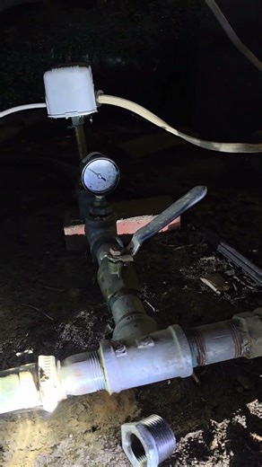 Wyatt test day pressure tank on well