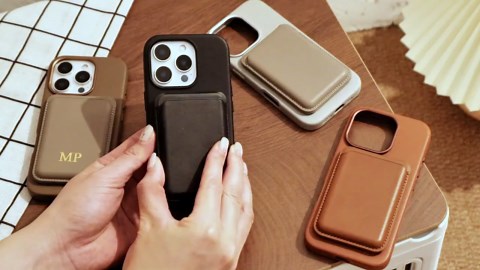 Personalized Leather iPhone Case With Magsafe Wallet for 17 16 Case, iPhone 15 14 13 12 11 Pro Max Plus Mini Case, Custom Initial Phone Case - Etsy