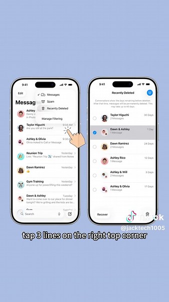 Recover Deleted Text Messages on iPhone (Before It's Too Late!) Deleted an important message by mistake? It may still be recoverable! This step-by-step guide shows two ways to recover deleted messages on iPhone. Watch now before the data gets overwritten! #iphone #message #recovery #iphonetricks #iphonetips